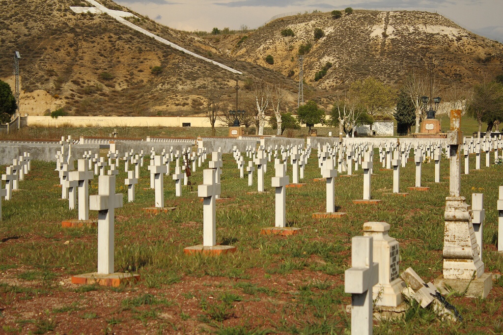 Vista del cementerio de Paracuellos del Jarama.