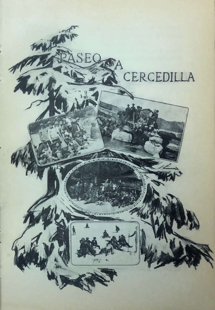 Fotografías del paseo a Cercedilla de los congregantes en 1915.