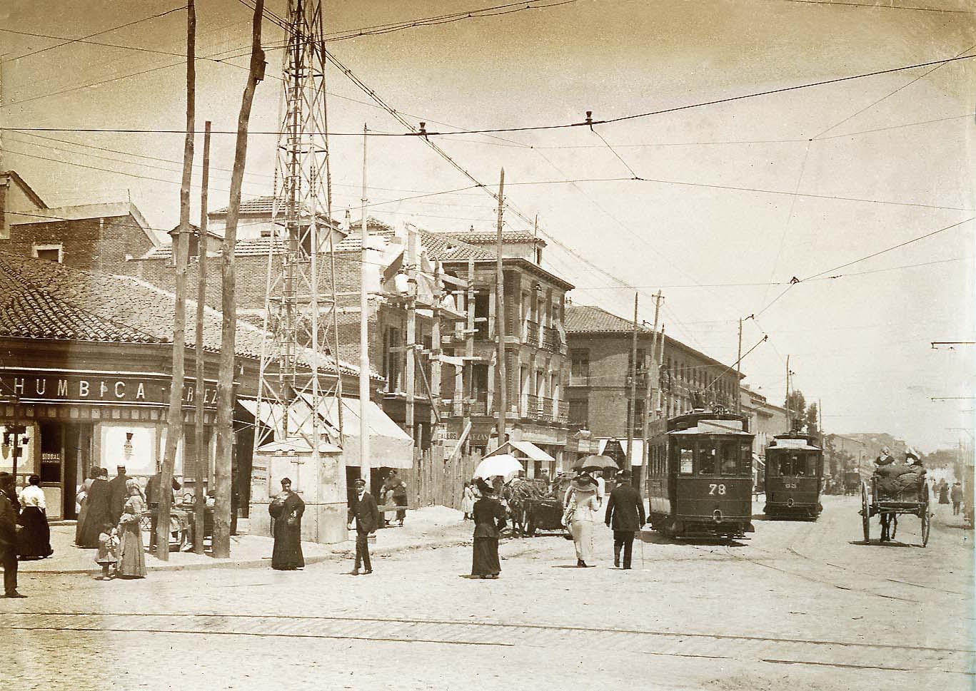 Glorieta de Cuatro Caminos en 1915.